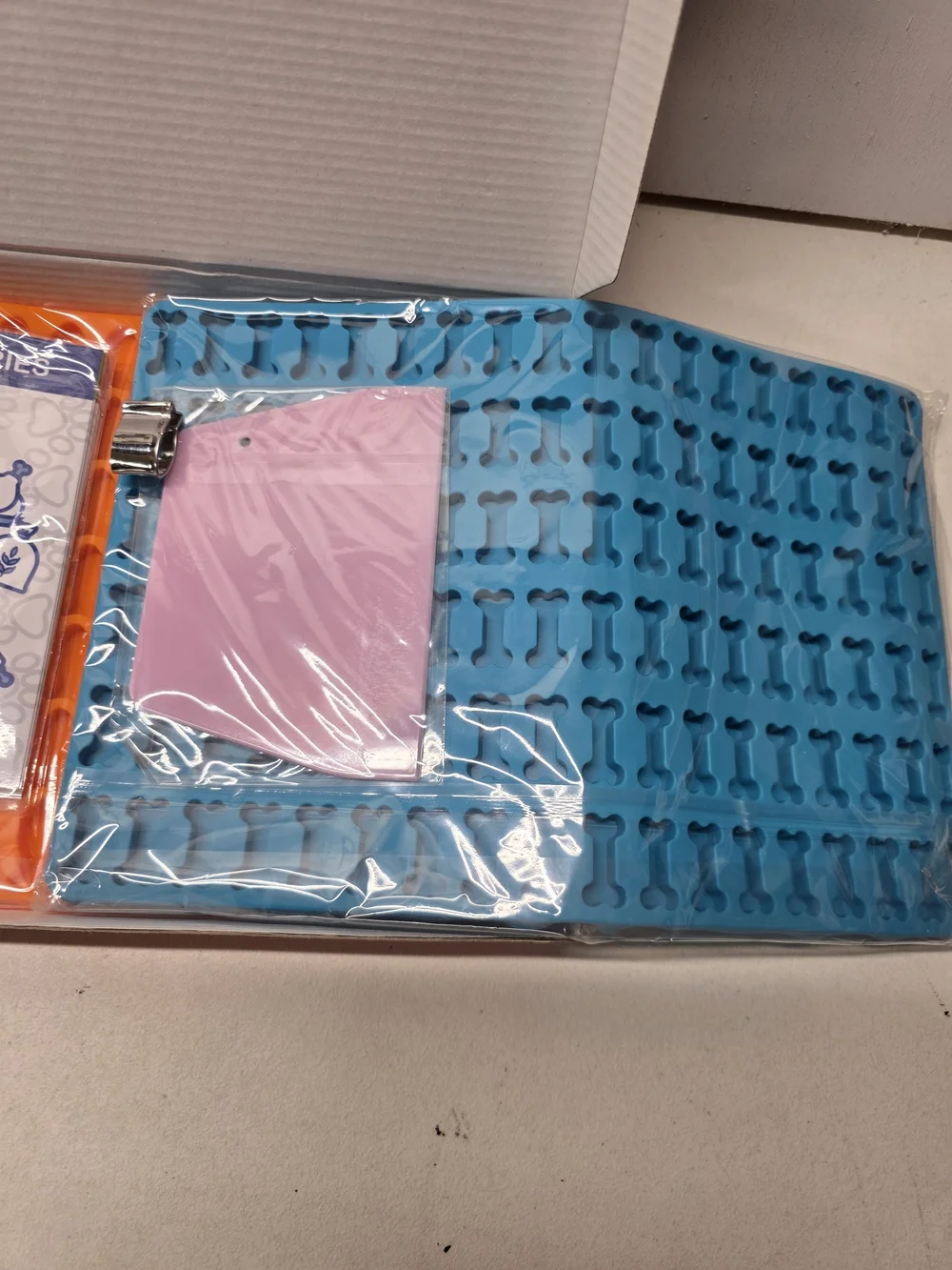Cat Edition Treat Box in Orange & Blue